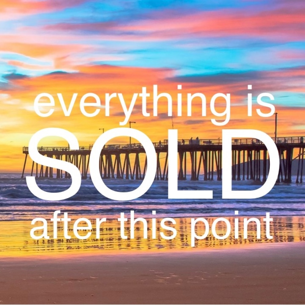 After this post, everything is sold below